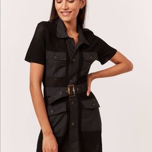 SOLID & STRIPED THE HARPER DRESS BLACKOUT